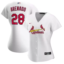 Women's Nike Nolan Arenado White St. Louis Cardinals Home Official Replica Player Jersey