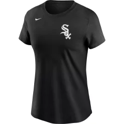 Women's Nike Eloy Jimenez Black Chicago White Sox Name & Number T-Shirt -Nike Clothing store 5021677 ALT2