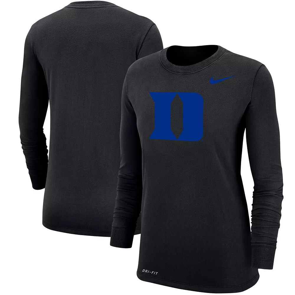 Women's Nike Black Duke Blue Devils Logo Performance Long Sleeve T-Shirt 2 Women's Nike Black Duke Blue Devils Logo Performance Long Sleeve T-Shirt - Image 2