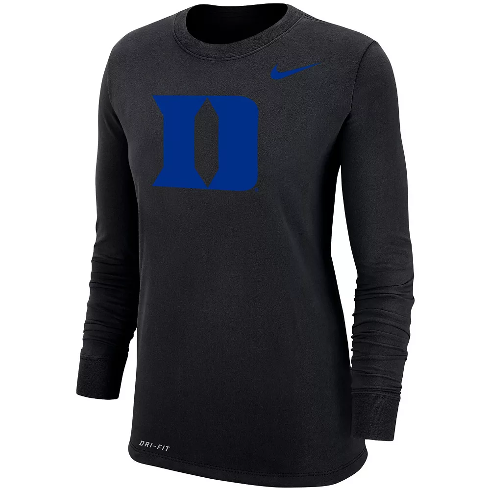 Women's Nike Black Duke Blue Devils Logo Performance Long Sleeve T-Shirt 3 Women's Nike Black Duke Blue Devils Logo Performance Long Sleeve T-Shirt - Image 3
