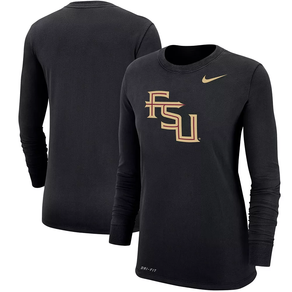 Women's Nike Black Florida State Seminoles Logo Performance Long Sleeve T-Shirt 1 Women's Nike Black Florida State Seminoles Logo Performance Long Sleeve T-Shirt