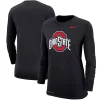 Women's Nike Black Ohio State Buckeyes Logo Performance Long Sleeve T-Shirt