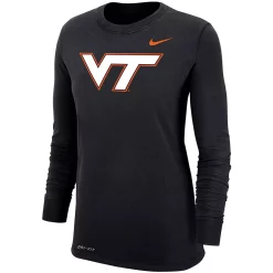 Women's Nike Black Virginia Tech Hokies Logo Performance Long Sleeve T-Shirt 5 Women's Nike Black Virginia Tech Hokies Logo Performance Long Sleeve T-Shirt -Nike Clothing store 5038334 ALT2