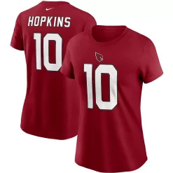 Women's Nike DeAndre Hopkins Cardinal Arizona Cardinals Name & Number T-Shirt