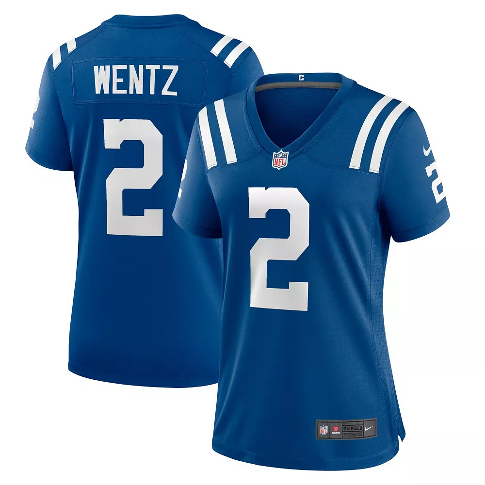 Women's Nike Carson Wentz Royal Indianapolis Colts Game Jersey 2 Women's Nike Carson Wentz Royal Indianapolis Colts Game Jersey - Image 2