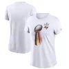 Women's Nike White Tampa Bay Buccaneers Super Bowl LV Champions Iconic T-Shirt