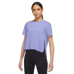 Women's Nike Yoga Dri-FIT Top -Nike Clothing store 5159834 Light Thistle