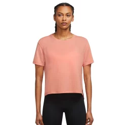 Women's Nike Yoga Dri-FIT Top -Nike Clothing store 5159834 Lt Madder Root Gray