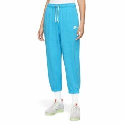 Women's Nike Sportswear Gym Vintage Capris -Nike Clothing store 5164999 Baltic Blue