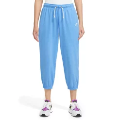 Women's Nike Sportswear Gym Vintage Capris -Nike Clothing store 5164999 University Blue White