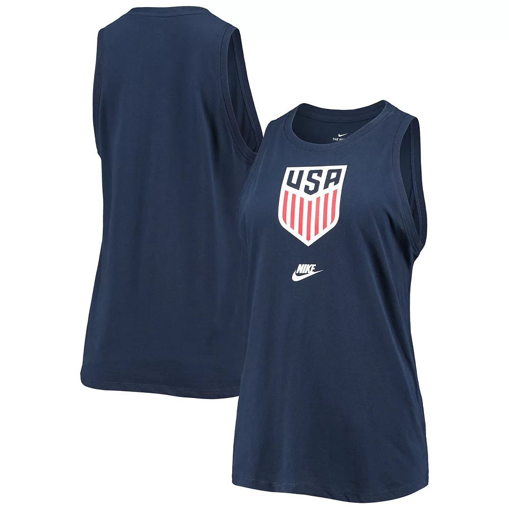 Women's Nike Navy US Soccer Tomboy Tank Top 2 Women's Nike Navy US Soccer Tomboy Tank Top - Image 2