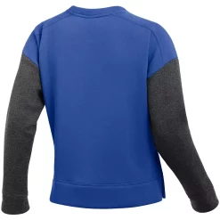 Women's Nike Royal/Charcoal Kentucky Wildcats Campus Dolman Pullover Sweatshirt -Nike Clothing store 5248689 ALT3