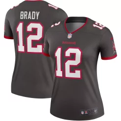 Women's Nike Tom Brady Pewter Tampa Bay Buccaneers Alternate Legend Jersey -Nike Clothing store 5248736 ALT