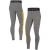 Women's Nike Heathered Gray Iowa Hawkeyes High-Waisted Leggings