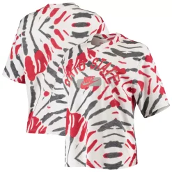 Women's Nike White Ohio State Buckeyes Festival Tie-Dye Boxy T-Shirt