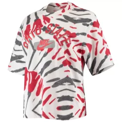 Women's Nike White Ohio State Buckeyes Festival Tie-Dye Boxy T-Shirt 5 Women's Nike White Ohio State Buckeyes Festival Tie-Dye Boxy T-Shirt -Nike Clothing store 5250712 ALT2