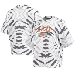 Women's Nike White Texas Longhorns Festival Tie-Dye Boxy T-Shirt