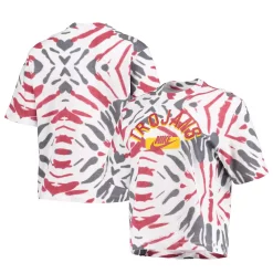 Women's Nike White USC Trojans Festival Tie-Dye Boxy T-Shirt