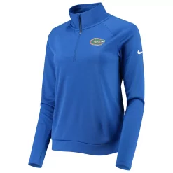Women's Nike Royal Florida Gators Pacer Raglan Performance Quarter-Zip Jacket -Nike Clothing store 5250932 ALT2