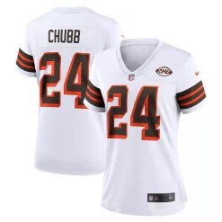 Women's Nike Nick Chubb White Cleveland Browns 1946 Collection Alternate Game Jersey