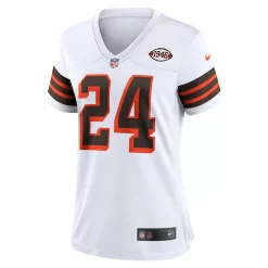 Women's Nike Nick Chubb White Cleveland Browns 1946 Collection Alternate Game Jersey -Nike Clothing store 5251814 ALT2