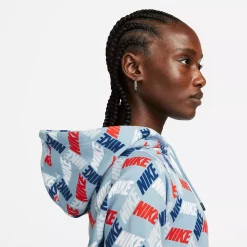 Women's Nike Sportswear Essentials Printed Hoodie 18 Women's Nike Sportswear Essentials Printed Hoodie -Nike Clothing store 5267092 ALT3