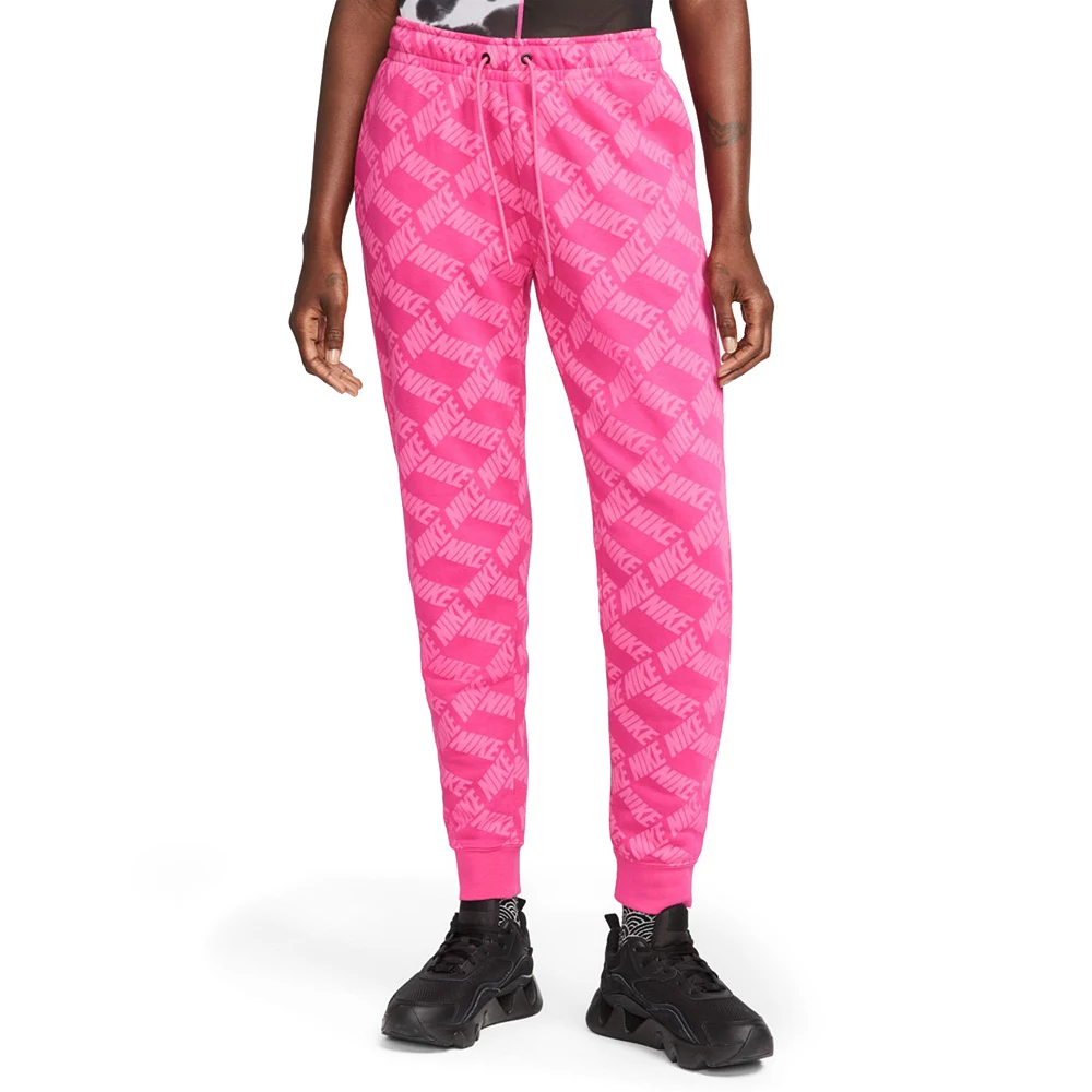 Women's Nike Sportswear Essentials Printed Fleece Midrise Pants 3 Women's Nike Sportswear Essentials Printed Fleece Midrise Pants - Image 3