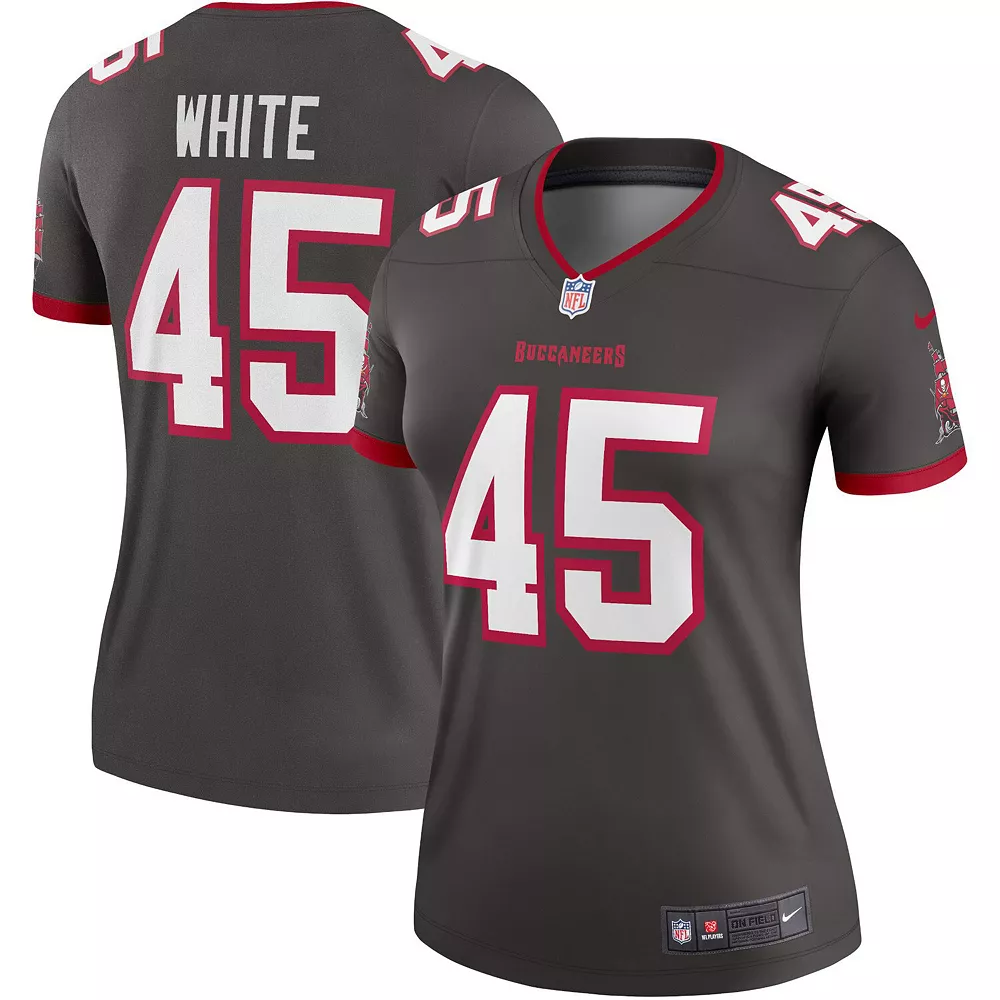 Women's Nike Devin White Pewter Tampa Bay Buccaneers Alternate Legend Jersey 2 Women's Nike Devin White Pewter Tampa Bay Buccaneers Alternate Legend Jersey - Image 2