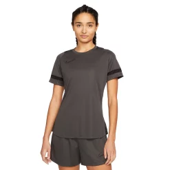 Women's Nike Dri-FIT Academy Soccer Top -Nike Clothing store 5291354 Anthracite Black Black