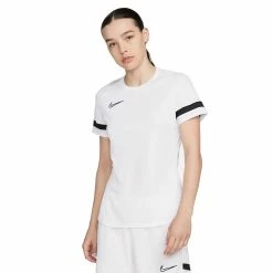 Women's Nike Dri-FIT Academy Soccer Top -Nike Clothing store 5291354 White Black Black