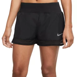 Women's Nike Dri-FIT Crew Running Shorts 10 Women's Nike Dri-FIT Crew Running Shorts -Nike Clothing store 5291591 Black Reflective Silv