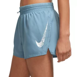 Women's Nike Dri-FIT Swoosh Mid-Rise Running Shorts 8 Women's Nike Dri-FIT Swoosh Mid-Rise Running Shorts -Nike Clothing store 5291593 Worn Blue White