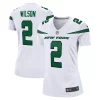 Women's Nike Zach Wilson White New York Jets 2021 NFL Draft First Round Pick Game Jersey