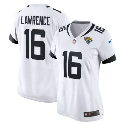 Women's Nike Trevor Lawrence White Jacksonville Jaguars 2021 NFL Draft First Round Pick Game Jersey