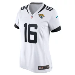 Women's Nike Trevor Lawrence White Jacksonville Jaguars 2021 NFL Draft First Round Pick Game Jersey -Nike Clothing store 5322261 ALT2