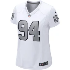 Women's Nike Carl Nassib White Las Vegas Raiders Alternate Game Jersey -Nike Clothing store 5364301 ALT2