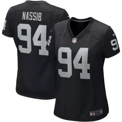Women's Nike Carl Nassib Black Las Vegas Raiders Player Game Jersey