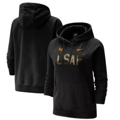 Women's Nike Black Air Force Falcons Rivalry Varsity Fleece Pullover Hoodie