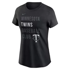 Women's Nike Black Minnesota Twins Baseball Club T-Shirt 5 Women's Nike Black Minnesota Twins Baseball Club T-Shirt -Nike Clothing store 5371209 ALT2