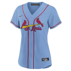 Women's Nike Paul DeJong Light Blue St. Louis Cardinals Alternate Replica Player Jersey 5 Women's Nike Paul DeJong Light Blue St. Louis Cardinals Alternate Replica Player Jersey -Nike Clothing store 5371839 ALT2