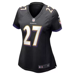 Women's Nike J.K. Dobbins Black Baltimore Ravens Game Jersey -Nike Clothing store 5371946 ALT2