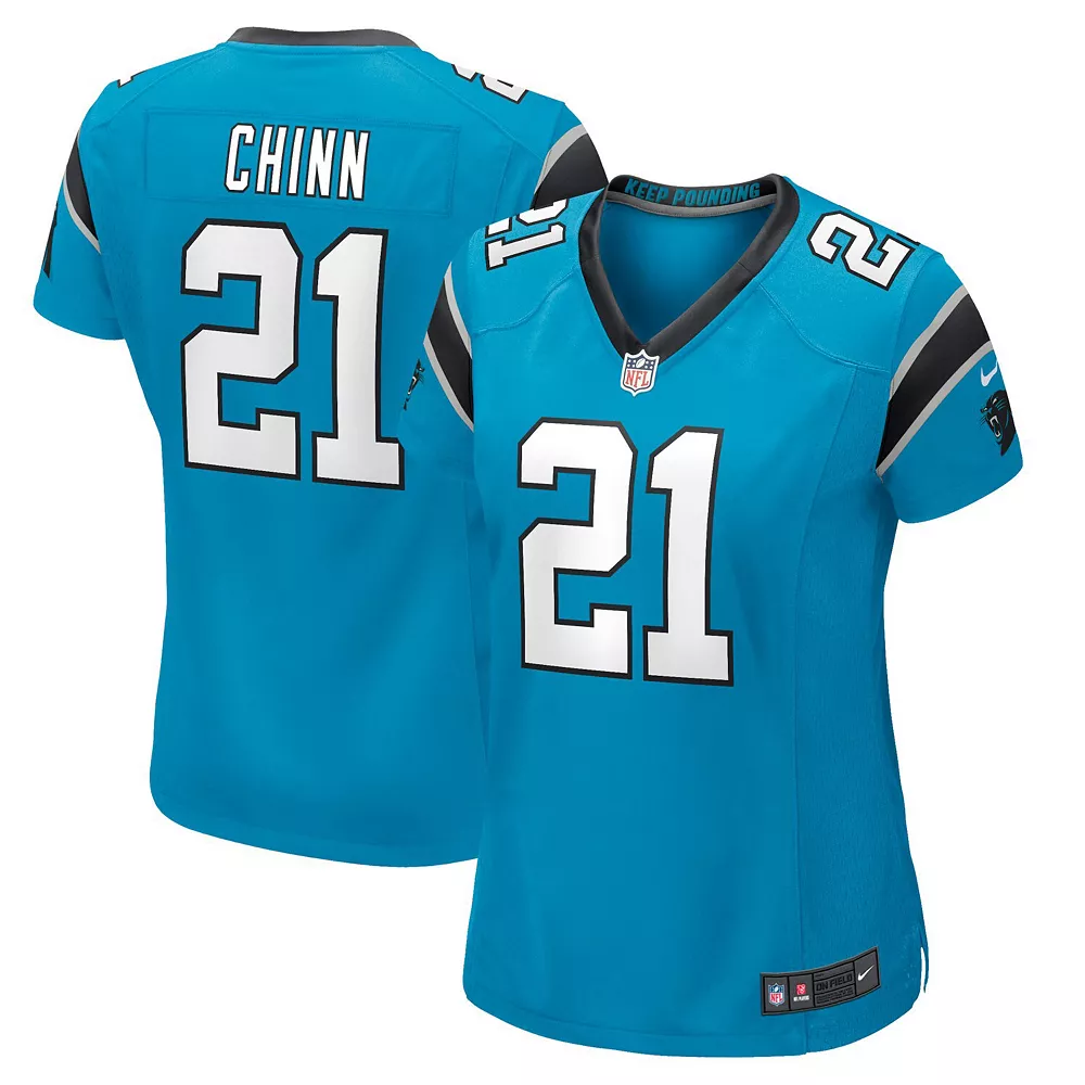 Women's Nike Jeremy Chinn Blue Carolina Panthers Player Game Jersey 1 Women's Nike Jeremy Chinn Blue Carolina Panthers Player Game Jersey