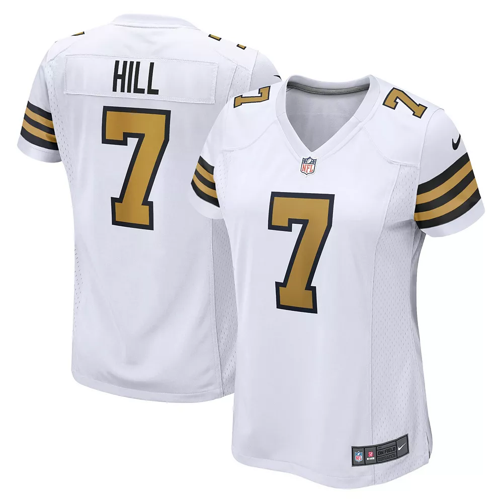 Women's Nike Taysom Hill White New Orleans Saints Alternate Game Jersey 1 Women's Nike Taysom Hill White New Orleans Saints Alternate Game Jersey