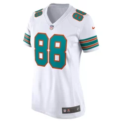 Women's Nike Mike Gesicki White Miami Dolphins Alternate Game Jersey 5 Women's Nike Mike Gesicki White Miami Dolphins Alternate Game Jersey -Nike Clothing store 5374272 ALT2