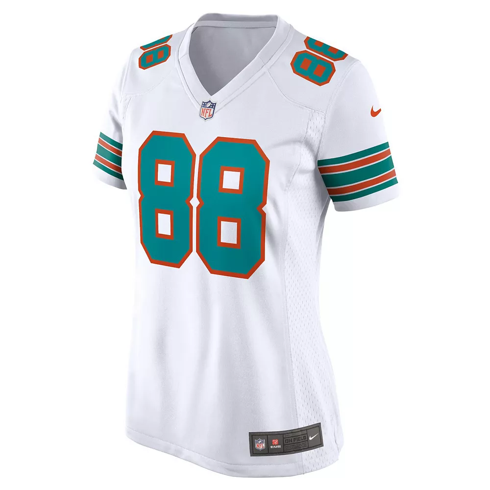 Women's Nike Mike Gesicki White Miami Dolphins Alternate Game Jersey 3 Women's Nike Mike Gesicki White Miami Dolphins Alternate Game Jersey - Image 3