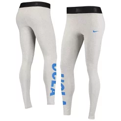 Women's Nike Heathered Gray UCLA Bruins High-Waisted Tri-Blend Leggings