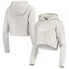 Women's Nike Heathered Gray UCLA Bruins Story Cropped Pullover Hoodie