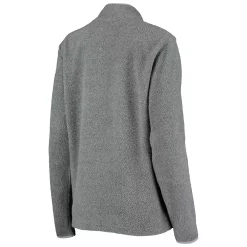 Women's Nike Gray Ohio State Buckeyes Teddy Bear Fleece Half-Zip Jacket -Nike Clothing store 5376758 ALT3