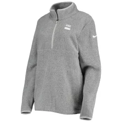 Women's Nike Gray USC Trojans Teddy Bear Fleece Half-Zip Jacket -Nike Clothing store 5376932 ALT2