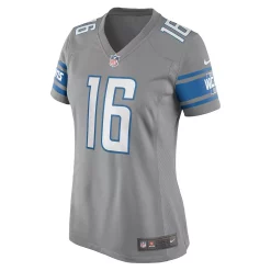 Women's Nike Jared Goff Silver Detroit Lions Game Jersey -Nike Clothing store 5378897 ALT2
